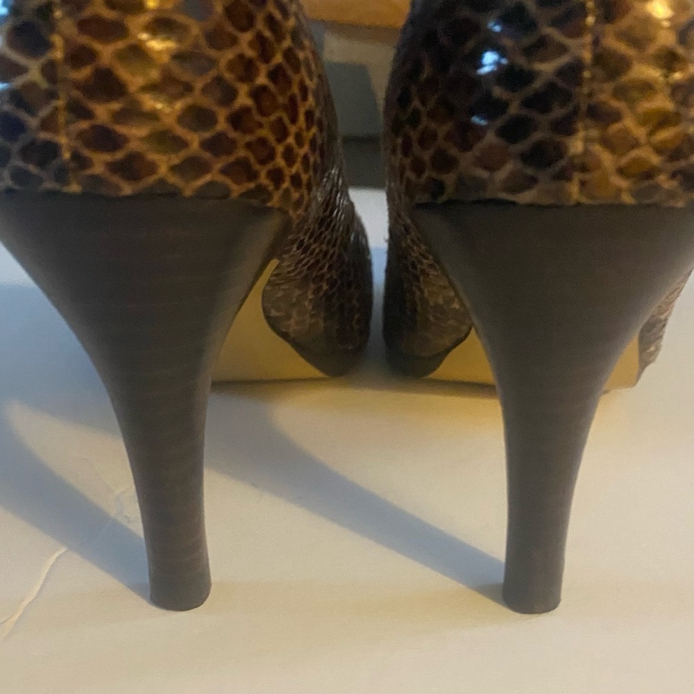 Anne Klein Akwystere High Heels, 3.5”, Animal Print, Snake Print, Sz 7, Pumps​ - Picture 4 of 15